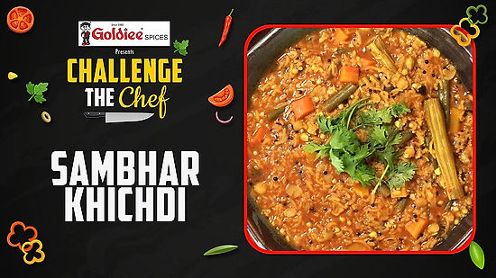 10 Minute Easy Sambhar Khichdi Recipe   Goldiee Spices